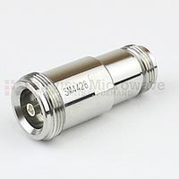 Fairview Microwave SM4428 4.1/9.5 Mini DIN Female to N Female Adapter (6 Ghz,  IP67 Mated)