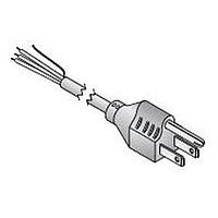 Kobiconn 173-53100-E No Receptacle Power Cord 6'7' 3WIRE 18AWG BLK