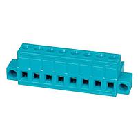 Same Sky (formerly CUI Devices) TBP01P1W-508-08BE Plugs Terminal block, pluggable, w screw lock, 5.08, plug, 8 pole, blue