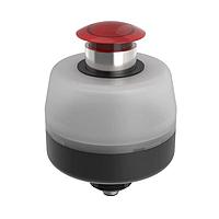 Banner Engineering OS80PMMR1GRQ Push Turn OS80 Operator Station: Push Button, Red; Momentary (Spring Return); 2-Color; Voltage: 12-30 V dc; Housing: Polycarbonate; IP40; Output: PNP 1 NO; Colors: Green Red; 5-pin M12 Integral QD