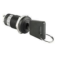 NKK Switches CKM13EFW01-002 Keylock Switches ON-OFF-ON 3A LUG FLT KY#02 RMVE 1POS 16M