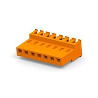 AMP Connectors - TE Connectivity 3-640604-7 Receptacle Assembly FEED THRU WO TAB 7P Orange 18 AWG
