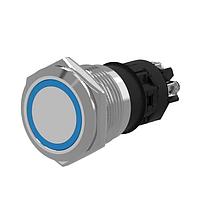 EAO 82-6154.21A4 Indicator Actuator 82-6154.21A4.Illuminated pushbutton.maintained.22 mm.stainless steel.flush/flat.ring.red/green.24 V.screw terminal au plated