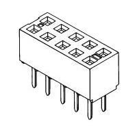 Molex 79107-7209 Socket MGrid VRec DR W/OPg W/OPgs .38AuLF 20Ckt