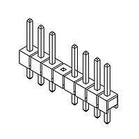 Amphenol Commercial Products G8250061100YAEU Pin Strip Pin Header 2.0mm Pitch R/A DIP,1x6Pin,Full G/F,LCP,4.0mm*2.0mm*2.8mm,Removed#5Pos