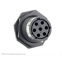 Eaton Souriau-Sunbank UTGX7147SSCR Receptacles Jam nut receptacle,without backshell, with 7 female screw contacts,  IP68/69K