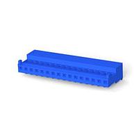 AMP Connectors - TE Connectivity 4-643815-6 Receptacle Housing 16P C/E 26AWG W/ TAB W/BLUE STRIPE