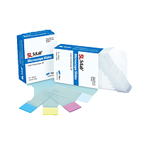 SciLab SL.Sli1033 Popular Color Frosted Slide Glass (Ground Edge 90°, Blue)