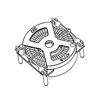 Vicor 47718-232 Common Mode Chokes 2.2mH 8A Common Mode Choke
