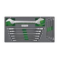 TOPTUL GEA1102 Double Open End Wrench Set (11 pcs)