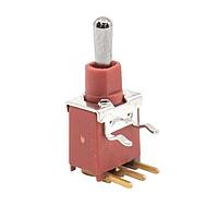 E-Switch 200AWMSP5T2A1M61RE Toggle Switches TOGGLE, 0.4VA 20VAC/VDC, SPDT On-Off-(On), Through Hole, Right Angle PC Pin