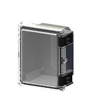 Serpac I152HL,TCBG Hinged Latch HINGED LATCH CABINET & JUNCTION BOX CLEAR/GRAY (9.7 x 8.2 x 5.5 in)