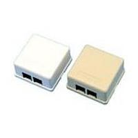 AIM-Cambridge / Cinch Connectivity Solutions 30-5298ABW Box WHITE 2 PORT BOX