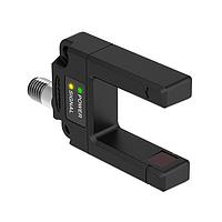 Banner Engineering SLE30B6VYQ Photoelectric Sensors SLE30 EXPERT Series: Teach Mode Slot Sensor; Slot width: 30 mm; Input: 10-30 V dc; Output: Bipolar: 1 NPN; 1 PNP; M12 Integral QD