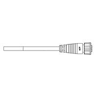 Amphenol LTW ABD-02AFMM-SL7A01 Sensor Cables / Actuator Cables Ceres, Standard Size, Plastic, 5A, 02 pins, Female Connector, Male Contact, Straight, Screw Thread, Overmolded, Length 1000mm, IP67