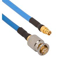 Amphenol SV Microwave FQSMP-085-FSSMPM-060 RF Cable Assemblies SMP F QB to SMPMStraight F 6"Cable