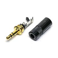 REAN NYS231BG-U Phone Connectors PLUG 3.5MM STEREO BLACK/GOLD; REAN