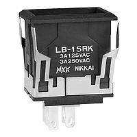 NKK Switches LB15RKW01-5C-JC Standard Switches SPDT ON-(ON) REC RED