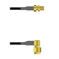 Amphenol Custom Cable Q-2W0340003084i RF Cable Assemblies SMA-SJB/SMA-RP G174 84I
