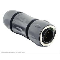 Eaton Souriau-Sunbank UTGX6JC12E4P Plugs Plug, with cable gland backshell, with 4 male solder contacts, IP68/69K in unmated conditions