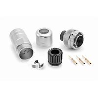 Amphenol SINE Systems RT00102PNH03 Standard Circular Connector Wall Mtg Recpt, Pin with silicone seal