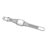 Serpac BW27ABKASGM Wrist Enclosure BW27 WRIST ENCLOSURE W/GUN METAL GRY BAND