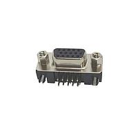 Adam Tech HD15-SN-24 Receptacle CONN D-SUB HD RCPT 15P R/A SLDR