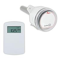 Dwyer CDTV-2N4B4-LCD CO2 & VOC Transmitter for HVAC - Optimizes Airflow & Reduces Costs (CO2:NDIR, VOC: MEMS, Temp: 10 KΩ NTC Thermistor Type II, 2000 ppm)