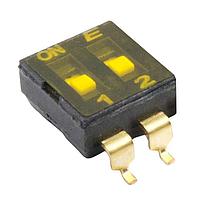E-Switch KAG02TGGR DIP Switches DIP, SPDT, SMT, 2 pos