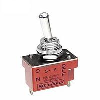 NKK Switches S1A Medium capacity standard size toggles ON-NONE-OFF SPST SOLDER LUG
