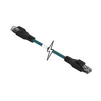 Molex 1201080316 Cat 5e ENET MMJ RJ45/RJ45 30M SHLD TPE TEAL