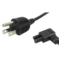 Same Sky (formerly CUI Devices) AC-C13-R-G NA AC Power Cord AC Cord North America, RA C13 for C14 inlet, 18/3 SVT, 6', Dark Gray