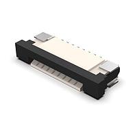 GCT (Global Connector Technology) FFC3B07-08-T Board Mount 08W, 1.0mm FFC Conn, R/A,Bot Cont, Slide, H2.5mm,SMT,Tin,T&R