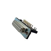 Adam Tech DB25-SH-C2A Receptacle CONN D-SUB RCPT 25POS R/A SLDR