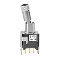 NKK Switches B12LB Subminiature antistatic toggles SPDT ON-NONE-ON