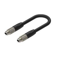 Lumberg Automation RSMGVS-8M-RSMGVS-8M-1014/1 M Double Ended Cordset SPE RSMGVS-8M RSMGVS-8M 1 M Cordset with STL-1014, FRNC Cross Linked, 1x2xAWG24/7, 600 MHz, 100 Mbps -1 Gbps SPE cable