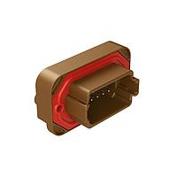 Amphenol SINE Systems AT15-12PD-BM04 Connectors Str Flng Mnt PCB Rcp 12POS Brw Tin Cont