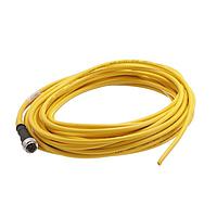 HARTING 21350200315100 Sensor Cables / Actuator Cables M12 A-code 3-pin Straight female to open end, 10m, PVC yellow jacket