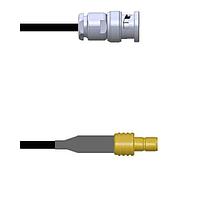 Amphenol Custom Cable Q-0J03L0003084i RF Cable Assemblies BNC-SP/SMB-SJ G174 84I